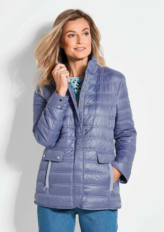 GOLDNER Steppjacke »Leichte Steppjacke mit vielen Details« mit Ripsbändern an den Taschen