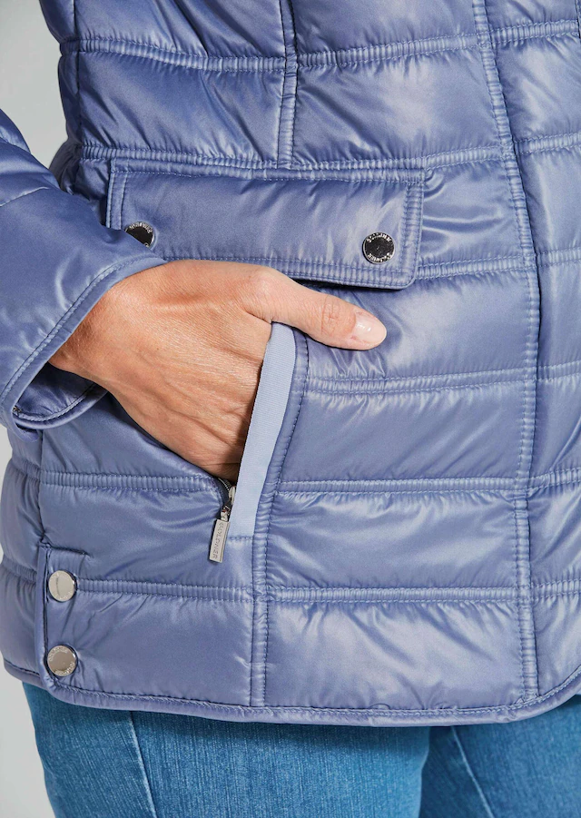 GOLDNER Steppjacke »Leichte Steppjacke mit vielen Details« mit Ripsbändern an den Taschen