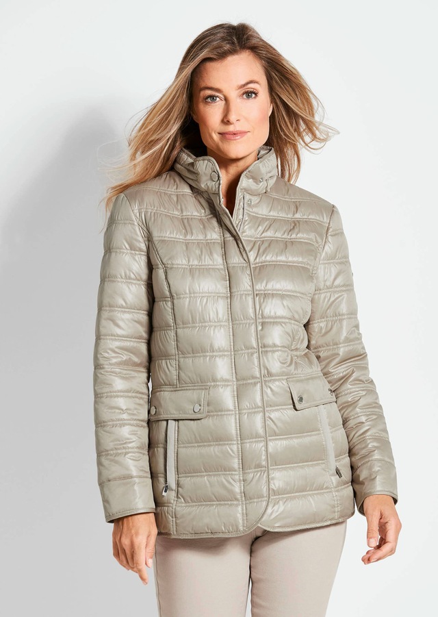 GOLDNER Steppjacke »Leichte Steppjacke mit vielen Details« mit Ripsbändern an den Taschen