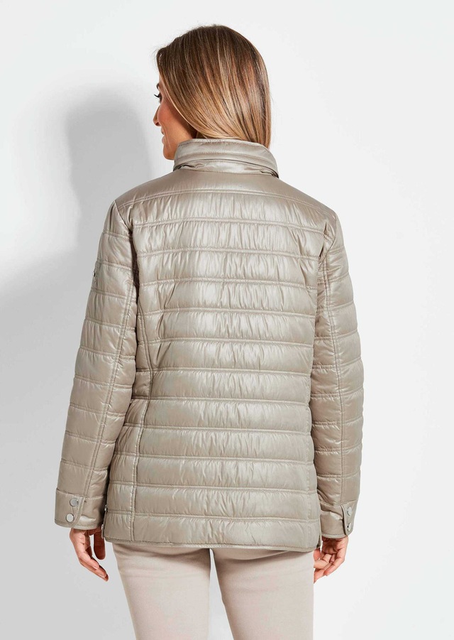 GOLDNER Steppjacke »Leichte Steppjacke mit vielen Details« mit Ripsbändern an den Taschen