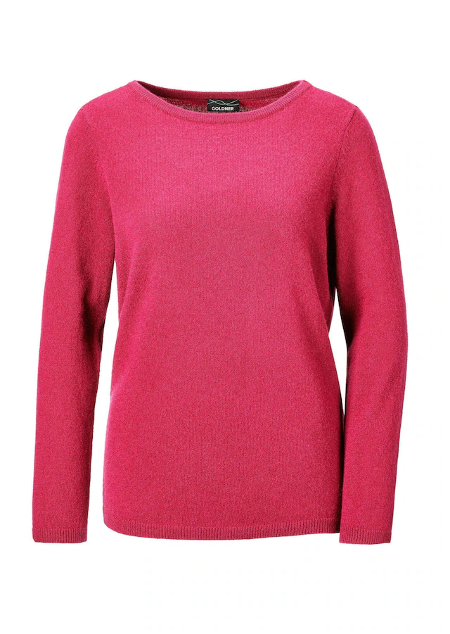 GOLDNER Strickpullover »Kurzgröße Feinstrickshirt mit U-Boot-Ausschnitt« keine/nicht relevant