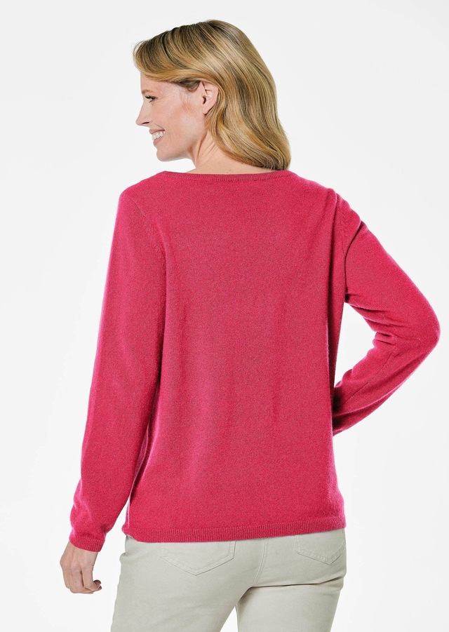 GOLDNER Strickpullover »Kurzgröße Feinstrickshirt mit U-Boot-Ausschnitt« keine/nicht relevant