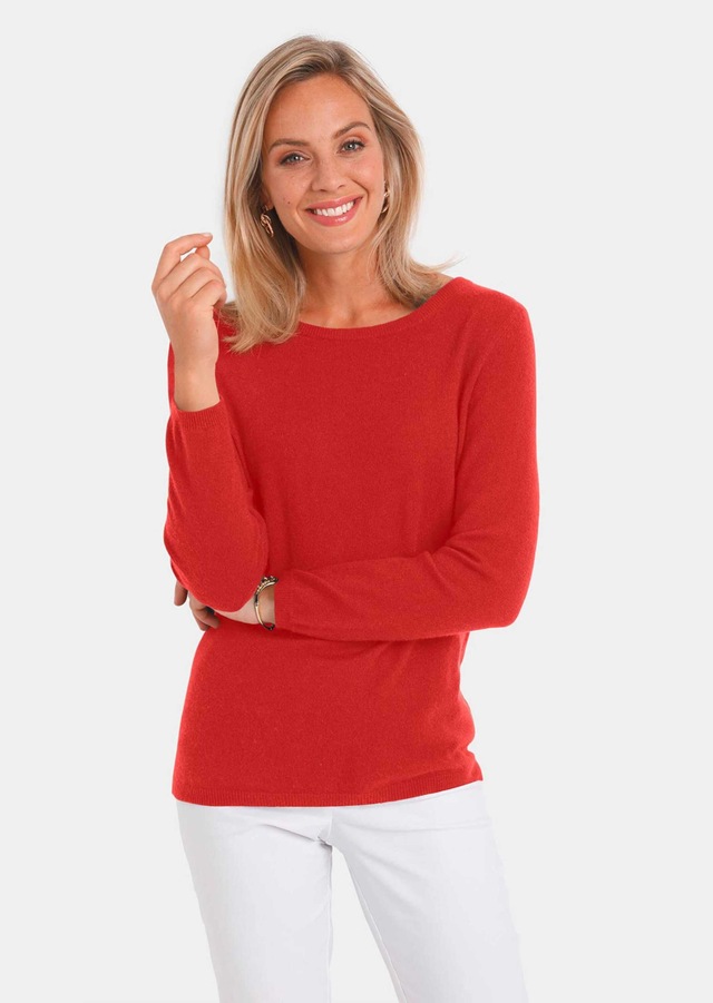GOLDNER Strickpullover »Kurzgröße Feinstrickshirt mit U-Boot-Ausschnitt« keine/nicht relevant