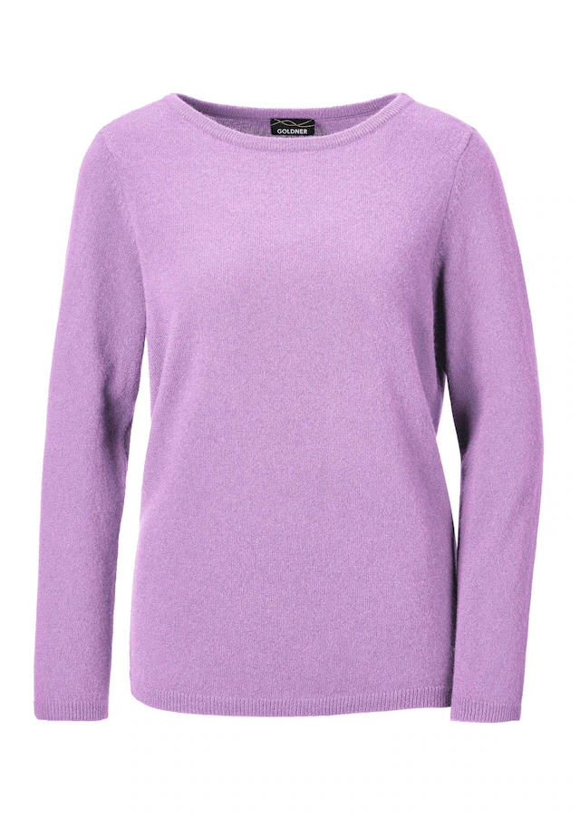 GOLDNER Strickpullover »Kurzgröße Feinstrickshirt mit U-Boot-Ausschnitt« keine/nicht relevant