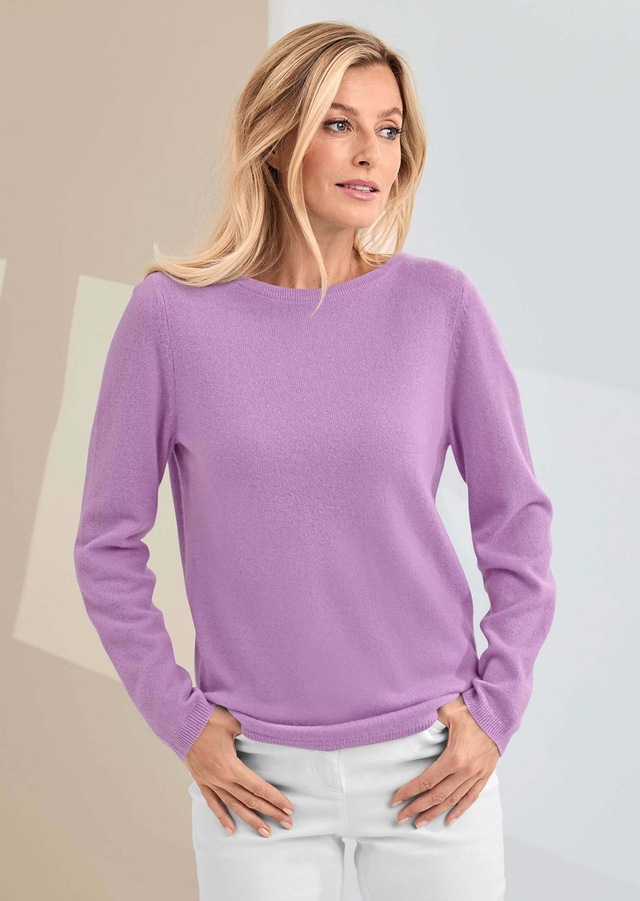 GOLDNER Strickpullover »Kurzgröße Feinstrickshirt mit U-Boot-Ausschnitt« keine/nicht relevant
