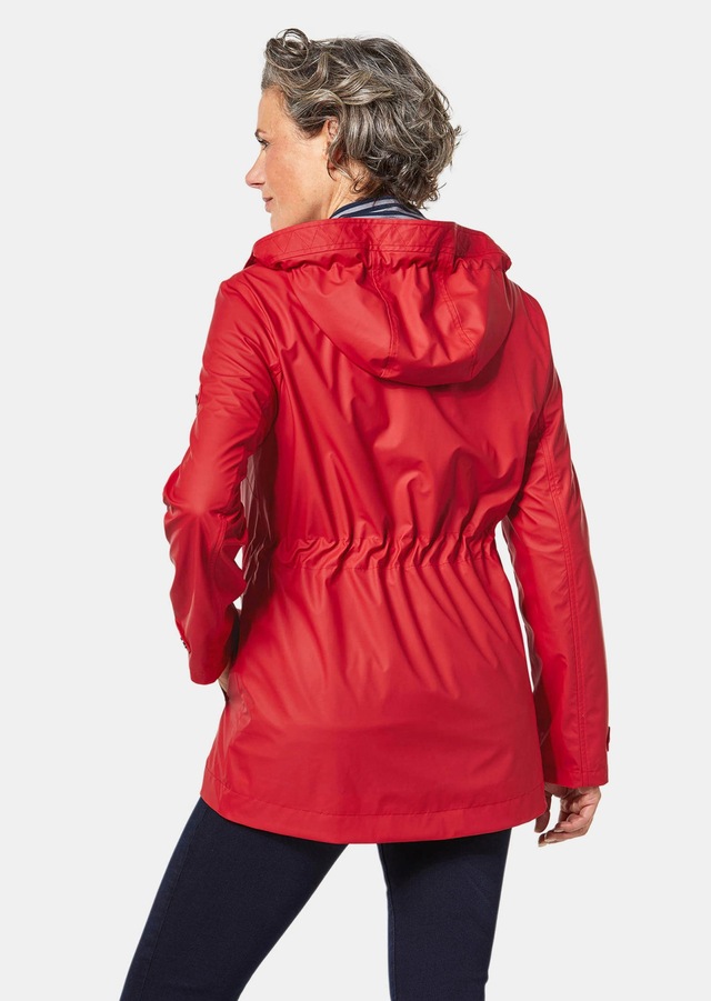GOLDNER Funktionsjacke »Funktionaler Regenmantel mit Jerseyfutter« Praktischer 2-Wege-Reißverschluss