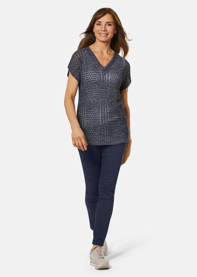 GOLDNER Strickpullover »Kurzgröße Pullover« Ohne