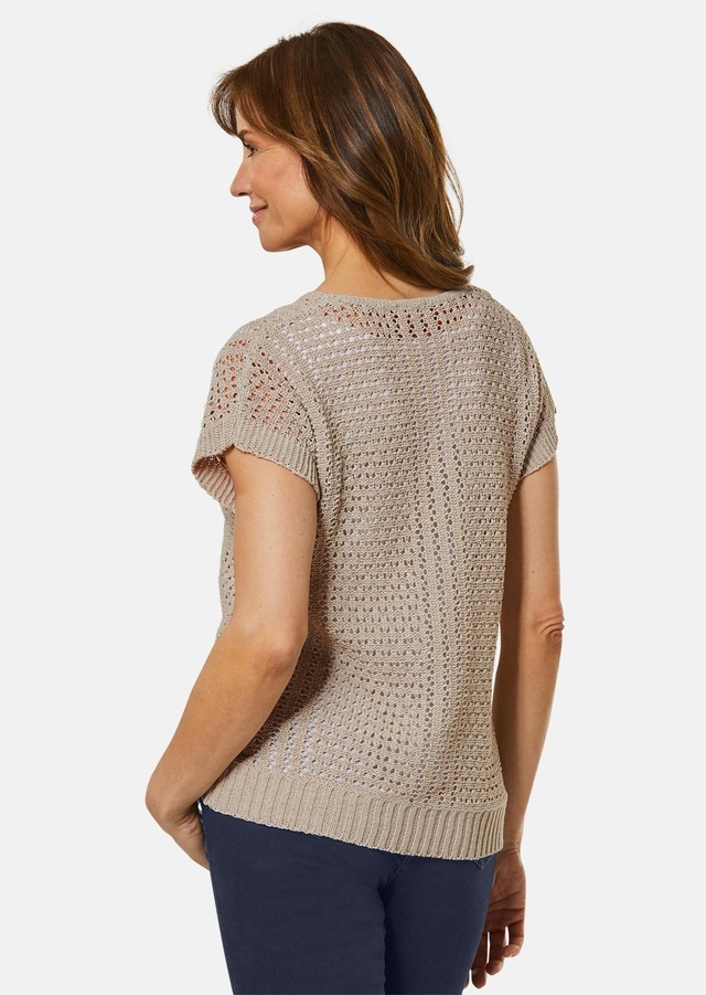 GOLDNER Strickpullover »Kurzgröße Pullover« Ohne