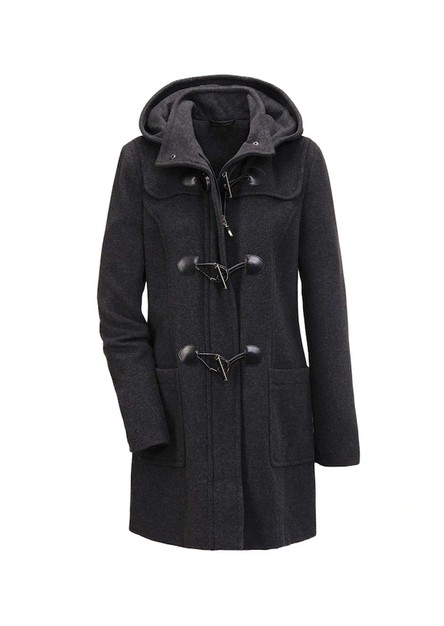 GOLDNER Langmantel »Eleganter Wintermantel mit Kapuze« Abnehmbare Kapuze