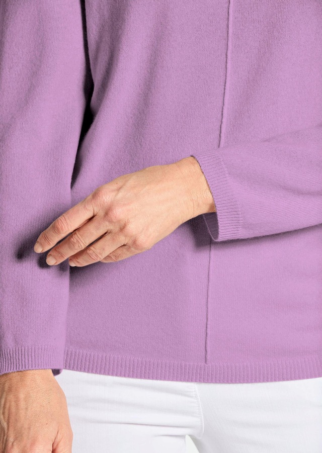 GOLDNER Strickpullover »Kurzgröße Basicpullover mit V-Ausschnitt« Aufwendig in Form gestrickt