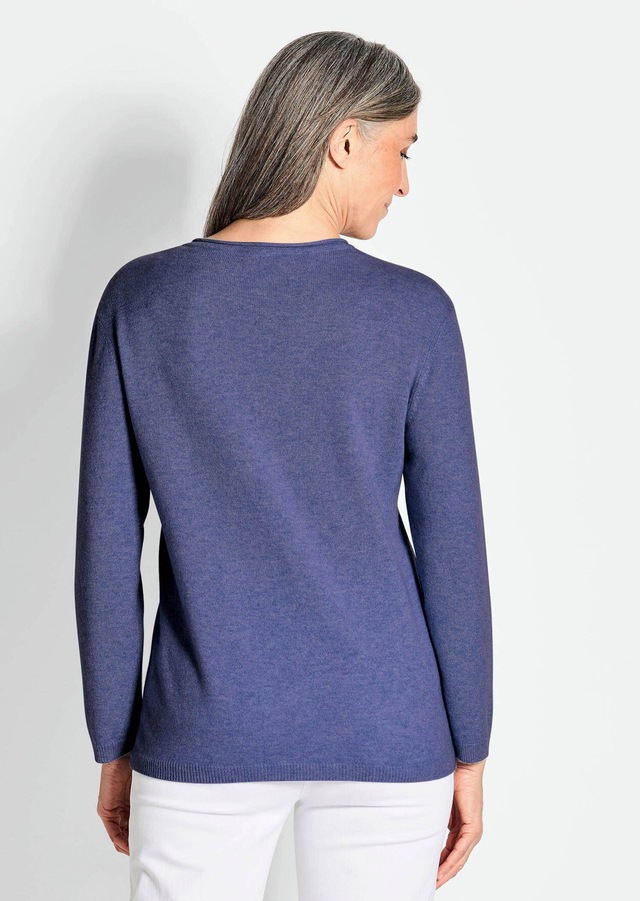 GOLDNER Strickpullover »Kurzgröße Basicpullover mit V-Ausschnitt« Aufwendig in Form gestrickt