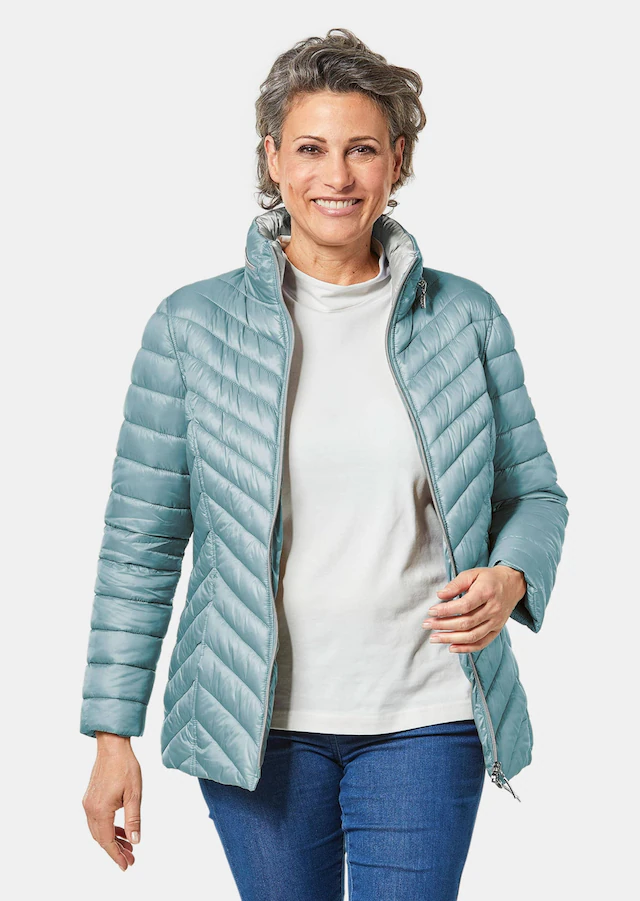 GOLDNER Steppjacke »Kurzgröße Leichte Steppjacke in knitterarmer Ware« Leichte Wattierung mit Diagonalstepp