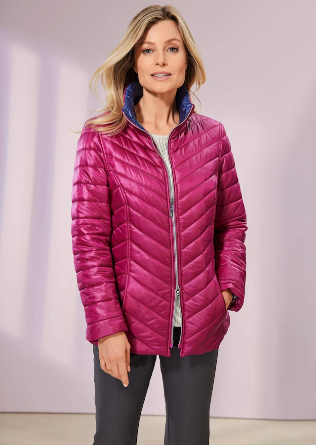 GOLDNER Steppjacke »Kurzgröße Leichte Steppjacke in knitterarmer Ware« Leichte Wattierung mit Diagonalstepp