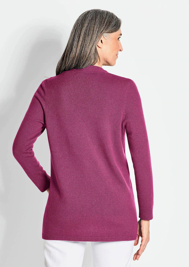 GOLDNER Strickjacke »Kurzgröße Langarm Feinstrick-Cardigan« Ohne