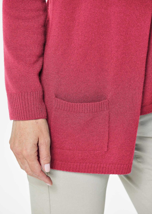 GOLDNER Strickjacke »Kurzgröße Langarm Feinstrick-Cardigan« Ohne