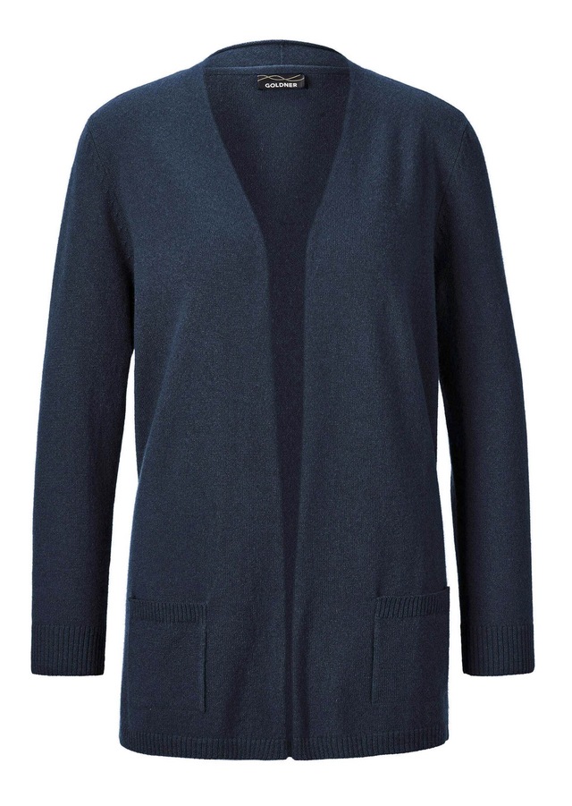 GOLDNER Strickjacke »Kurzgröße Langarm Feinstrick-Cardigan« Ohne