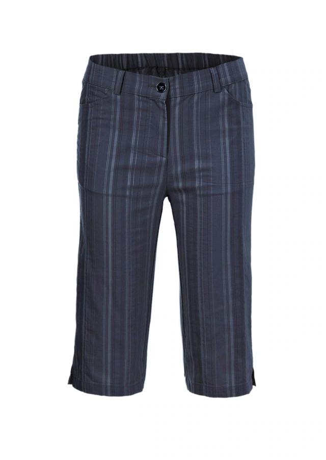 GOLDNER Stoffhose »Kurzgröße Bermuda in strukturierter elastischer Ware« perfekter Sitz und viel Komfort