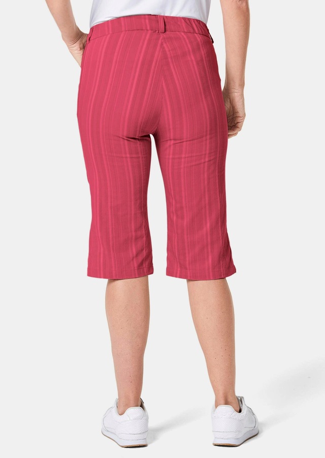 GOLDNER Stoffhose »Kurzgröße Bermuda in strukturierter elastischer Ware« perfekter Sitz und viel Komfort