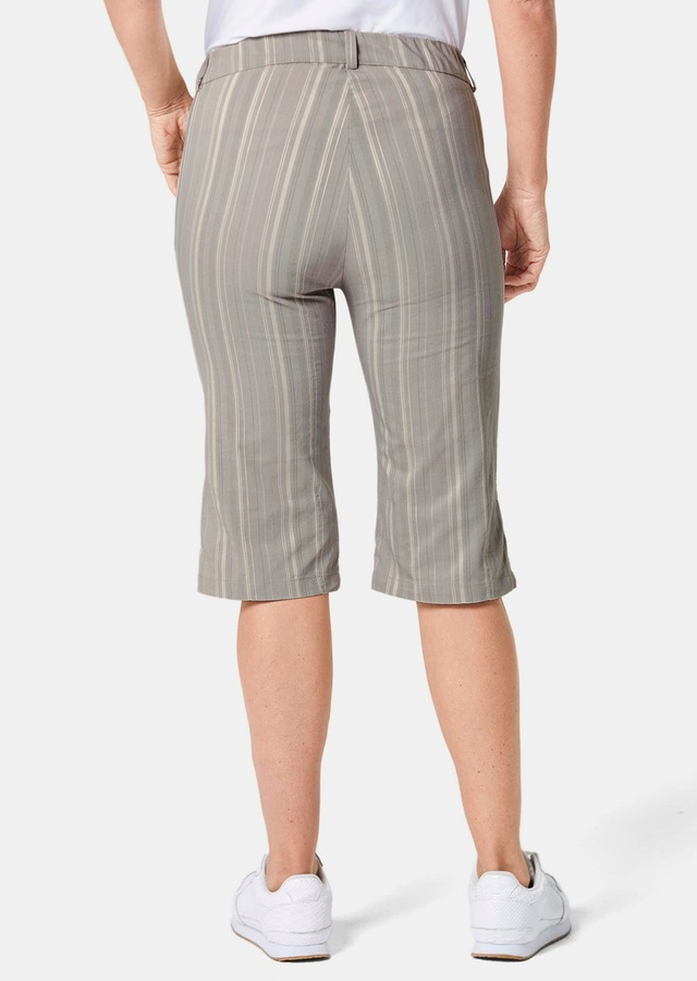 GOLDNER Stoffhose »Kurzgröße Bermuda in strukturierter elastischer Ware« perfekter Sitz und viel Komfort
