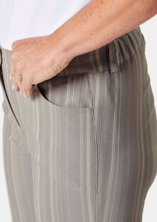 GOLDNER Stoffhose »Kurzgröße Bermuda in strukturierter elastischer Ware« perfekter Sitz und viel Komfort