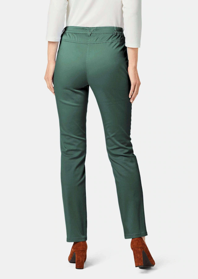 GOLDNER Stoffhose »Kurzgröße Baumwollhose mit Dehnbund« Ohne