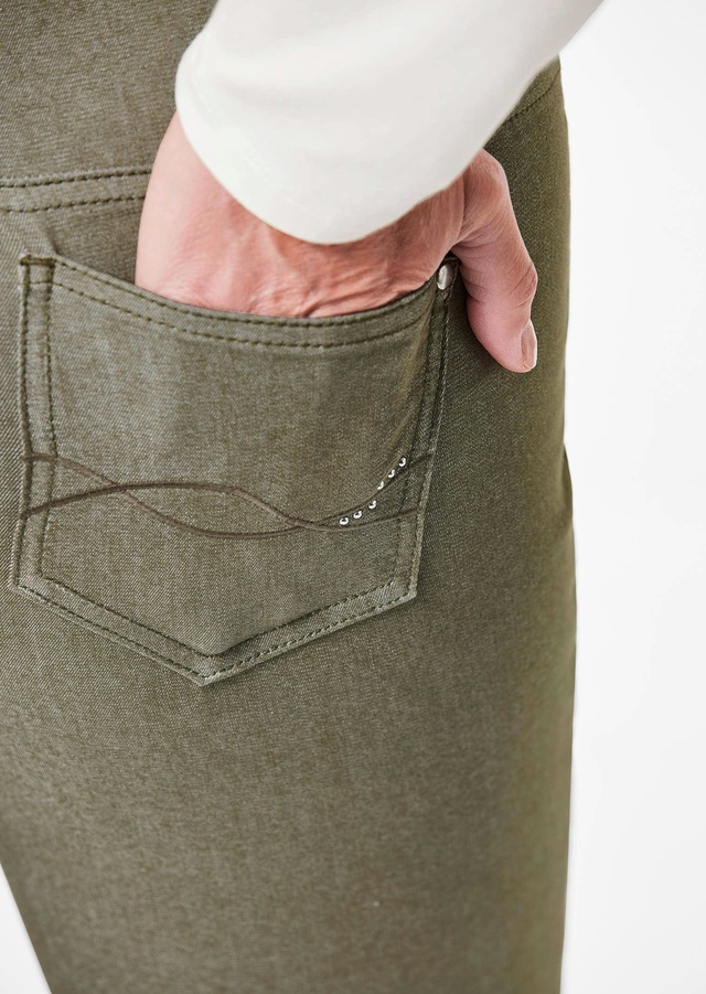 GOLDNER 7/8-Hose »Kurzgröße Schmale Stretchhose BELLA« Ohne