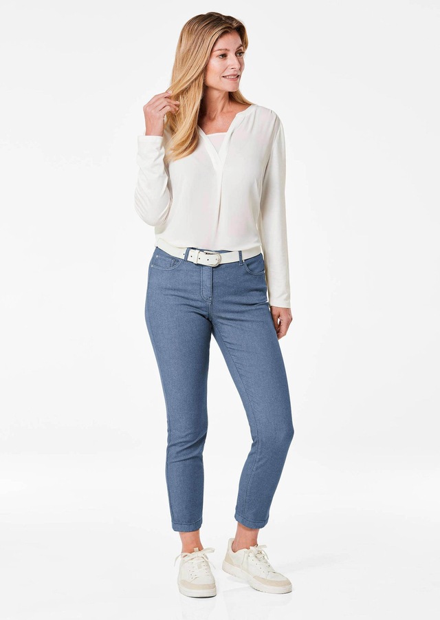 GOLDNER 7/8-Hose »Kurzgröße Schmale Stretchhose BELLA« Ohne