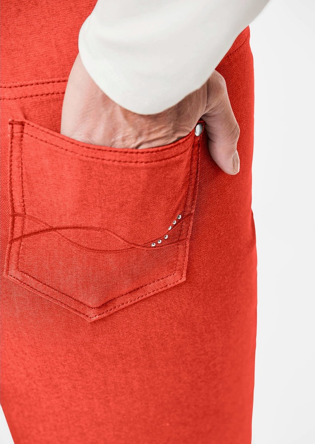 GOLDNER 7/8-Hose »Kurzgröße Schmale Stretchhose BELLA« Ohne