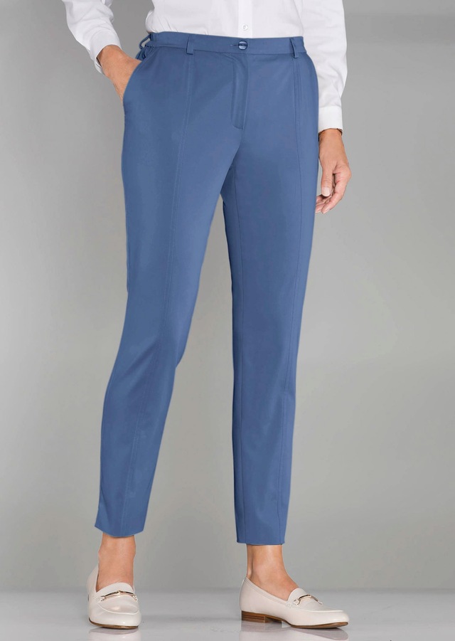 GOLDNER Stoffhose »Sportive Hose Anna aus trageangenehmen Satin« Perfekt sitzende und anschmiegsame Passform