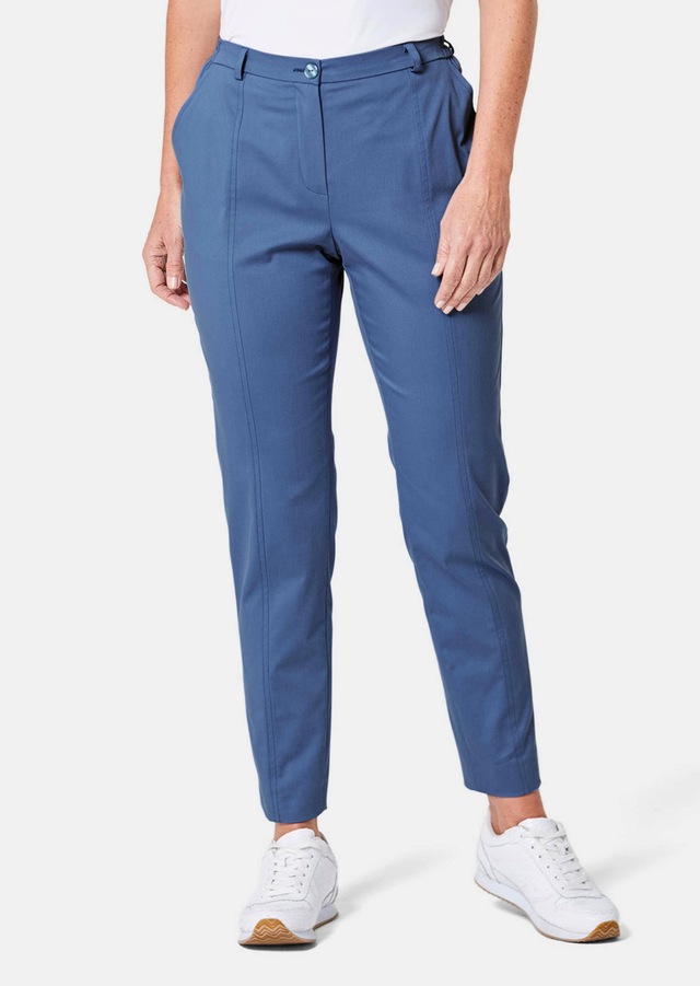 GOLDNER Stoffhose »Sportive Hose Anna aus trageangenehmen Satin« Perfekt sitzende und anschmiegsame Passform
