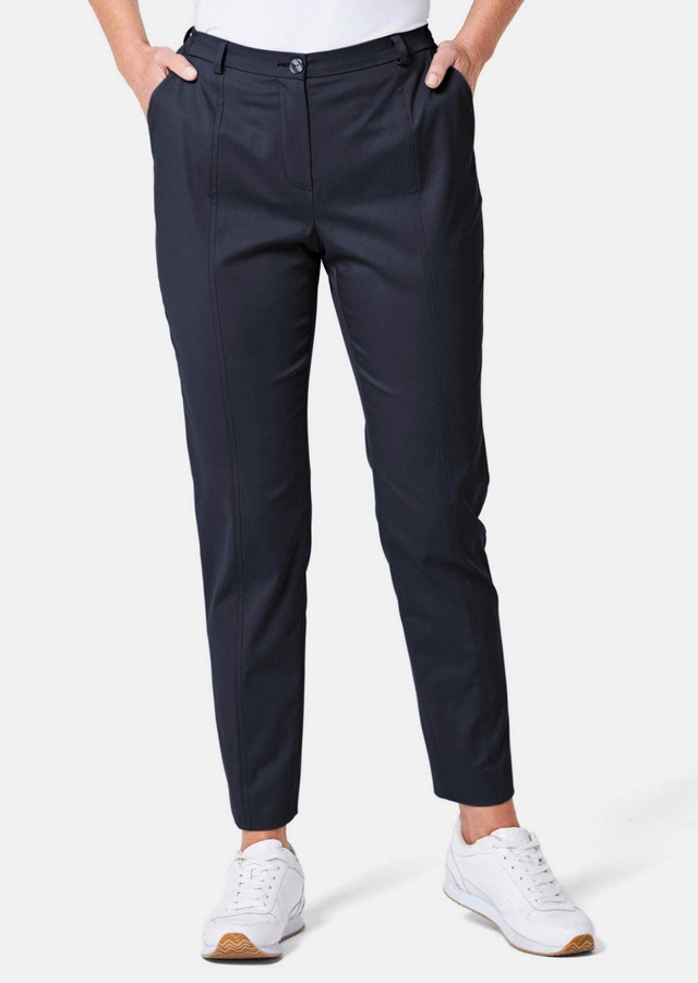 GOLDNER Stoffhose »Sportive Hose Anna aus trageangenehmen Satin« Perfekt sitzende und anschmiegsame Passform