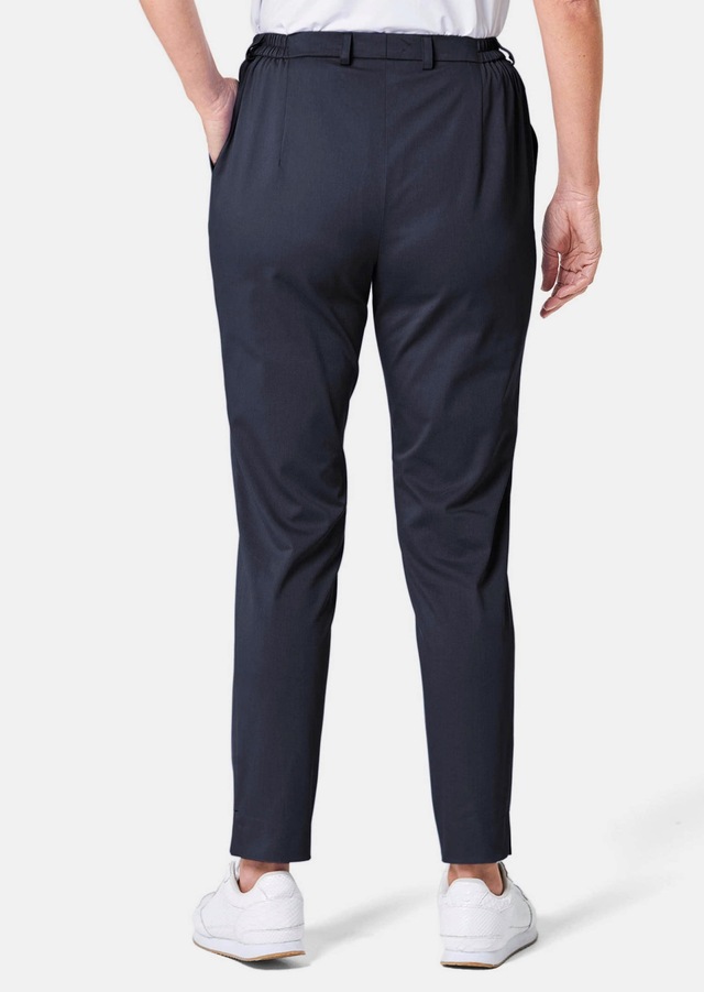 GOLDNER Stoffhose »Sportive Hose Anna aus trageangenehmen Satin« Perfekt sitzende und anschmiegsame Passform