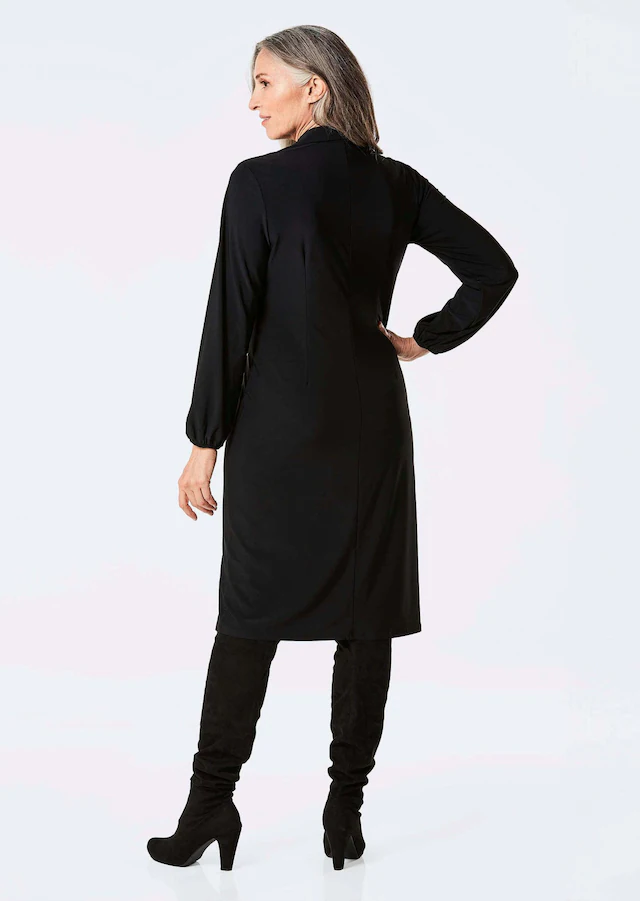GOLDNER Jerseykleid »Elegantes Jerseykleid mit V-Ausschnitt« Wickeloptik