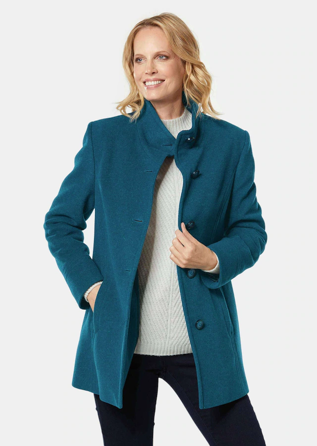 GOLDNER Wolljacke »Eleganter Wintermantel mit Stehkragen« Vielseitig zu kombinieren