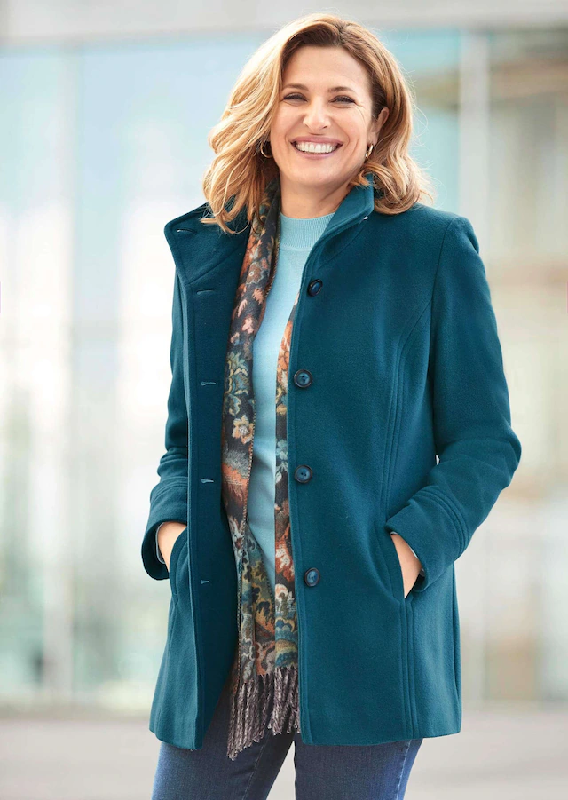 GOLDNER Wolljacke »Eleganter Wintermantel mit Stehkragen« Vielseitig zu kombinieren