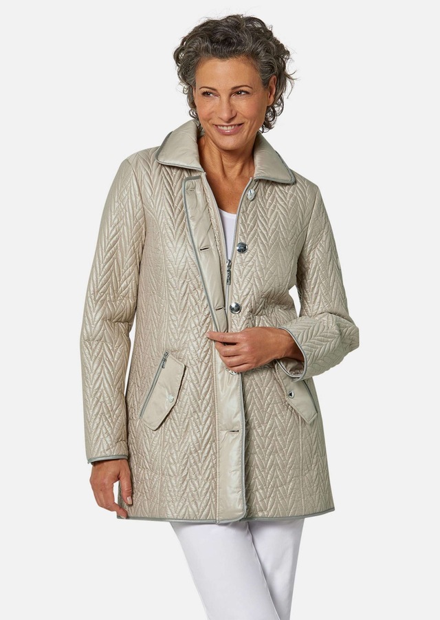 GOLDNER Steppjacke »Kurzgröße Longjacke mit außergewöhnlicher Steppung« Ohne