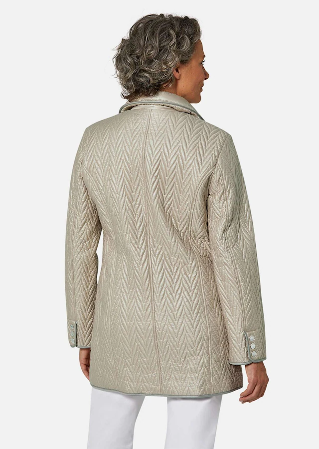 GOLDNER Steppjacke »Kurzgröße Longjacke mit außergewöhnlicher Steppung« Ohne