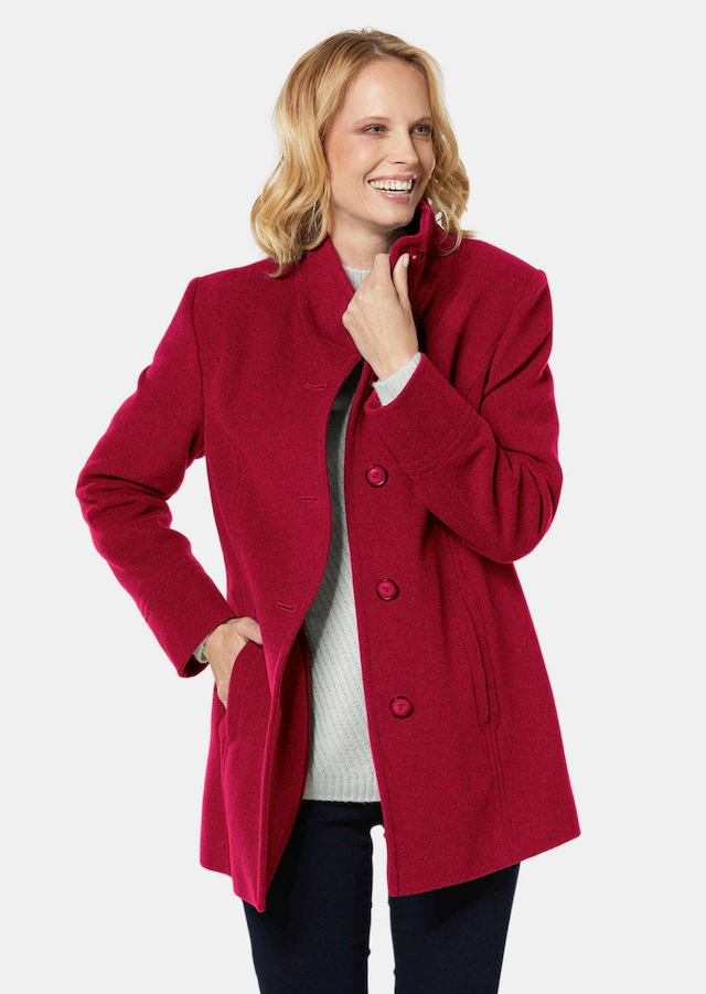 GOLDNER Wolljacke »Eleganter Wintermantel mit Stehkragen« Vielseitig zu kombinieren