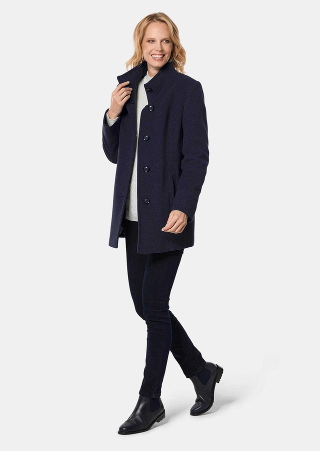GOLDNER Wolljacke »Eleganter Wintermantel mit Stehkragen« Vielseitig zu kombinieren