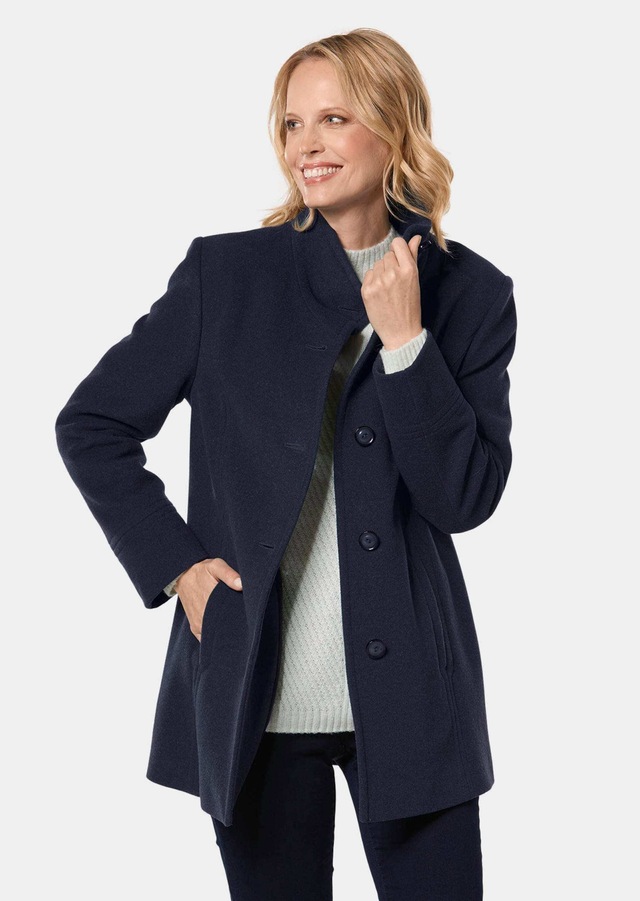 GOLDNER Wolljacke »Eleganter Wintermantel mit Stehkragen« Vielseitig zu kombinieren