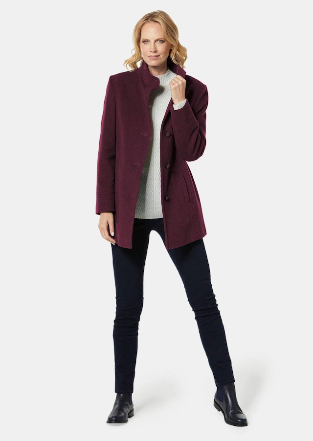GOLDNER Wolljacke »Eleganter Wintermantel mit Stehkragen« Vielseitig zu kombinieren