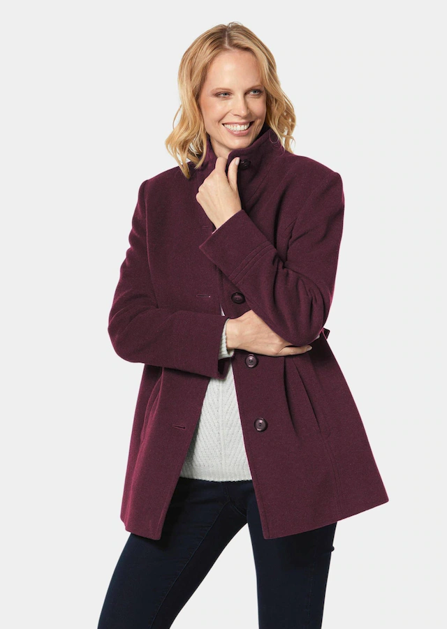 GOLDNER Wolljacke »Eleganter Wintermantel mit Stehkragen« Vielseitig zu kombinieren