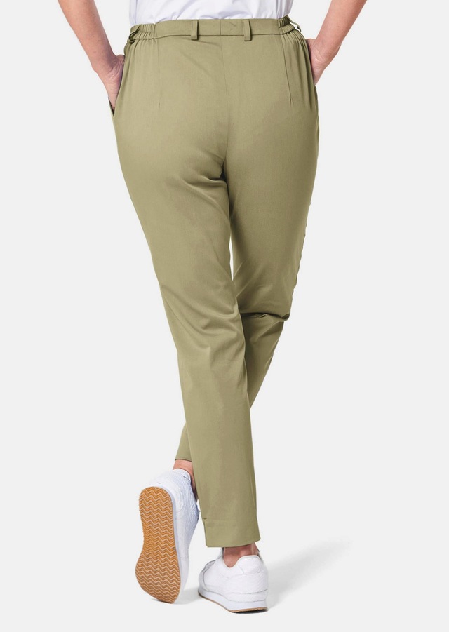 GOLDNER Stoffhose »Sportive Hose Anna aus trageangenehmen Satin« Perfekt sitzende und anschmiegsame Passform