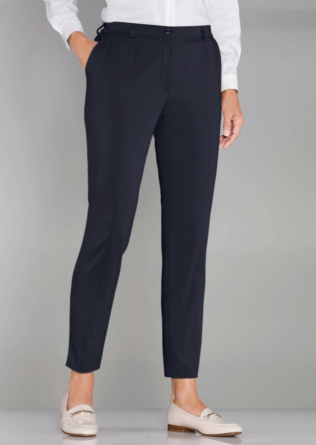 GOLDNER Stoffhose »Sportive Hose Anna aus trageangenehmen Satin« Perfekt sitzende und anschmiegsame Passform