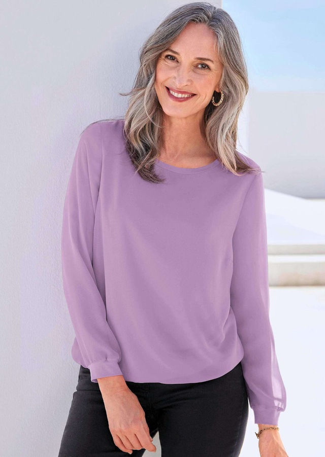 GOLDNER Klassische Bluse »Schlupfbluse« Luftiiger Chiffon