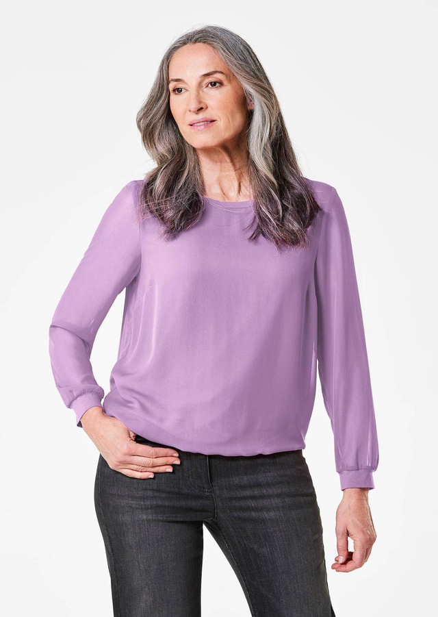 GOLDNER Klassische Bluse »Schlupfbluse« Luftiiger Chiffon