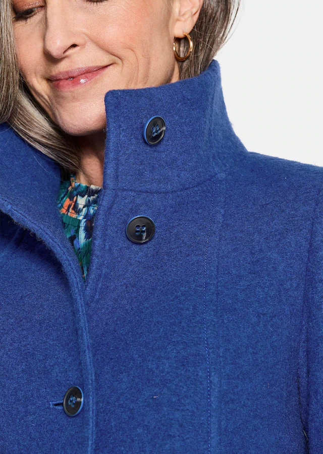 GOLDNER Wolljacke »Kurzgröße Elegante Kurzjacke mit Stehkragen« Stehkragen