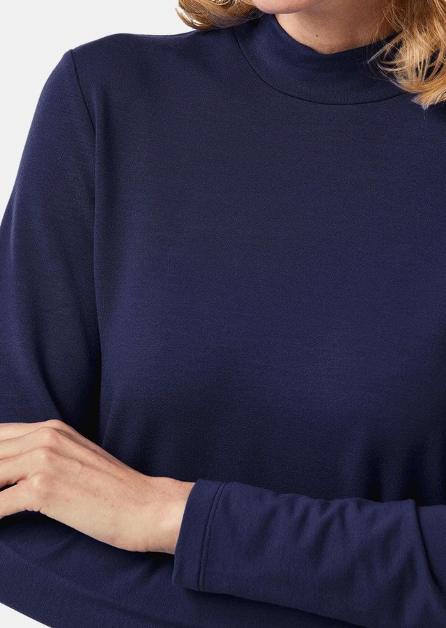 GOLDNER Longpullover »Stehkragenshirt mit Langarm« Ohne