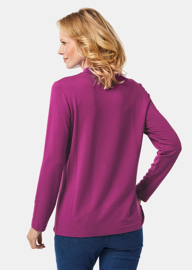 GOLDNER Longpullover »Stehkragenshirt mit Langarm« Ohne
