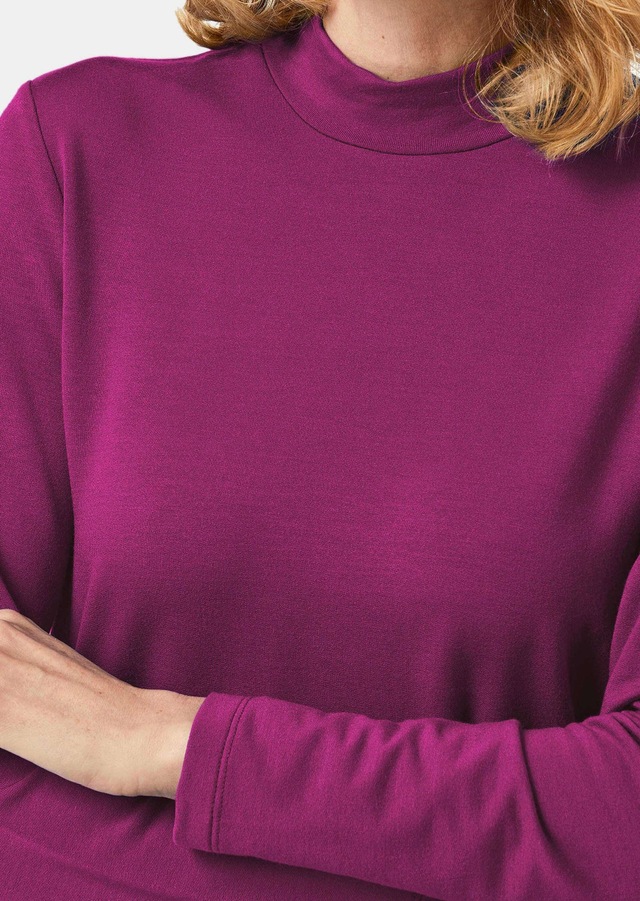 GOLDNER Longpullover »Stehkragenshirt mit Langarm« Ohne
